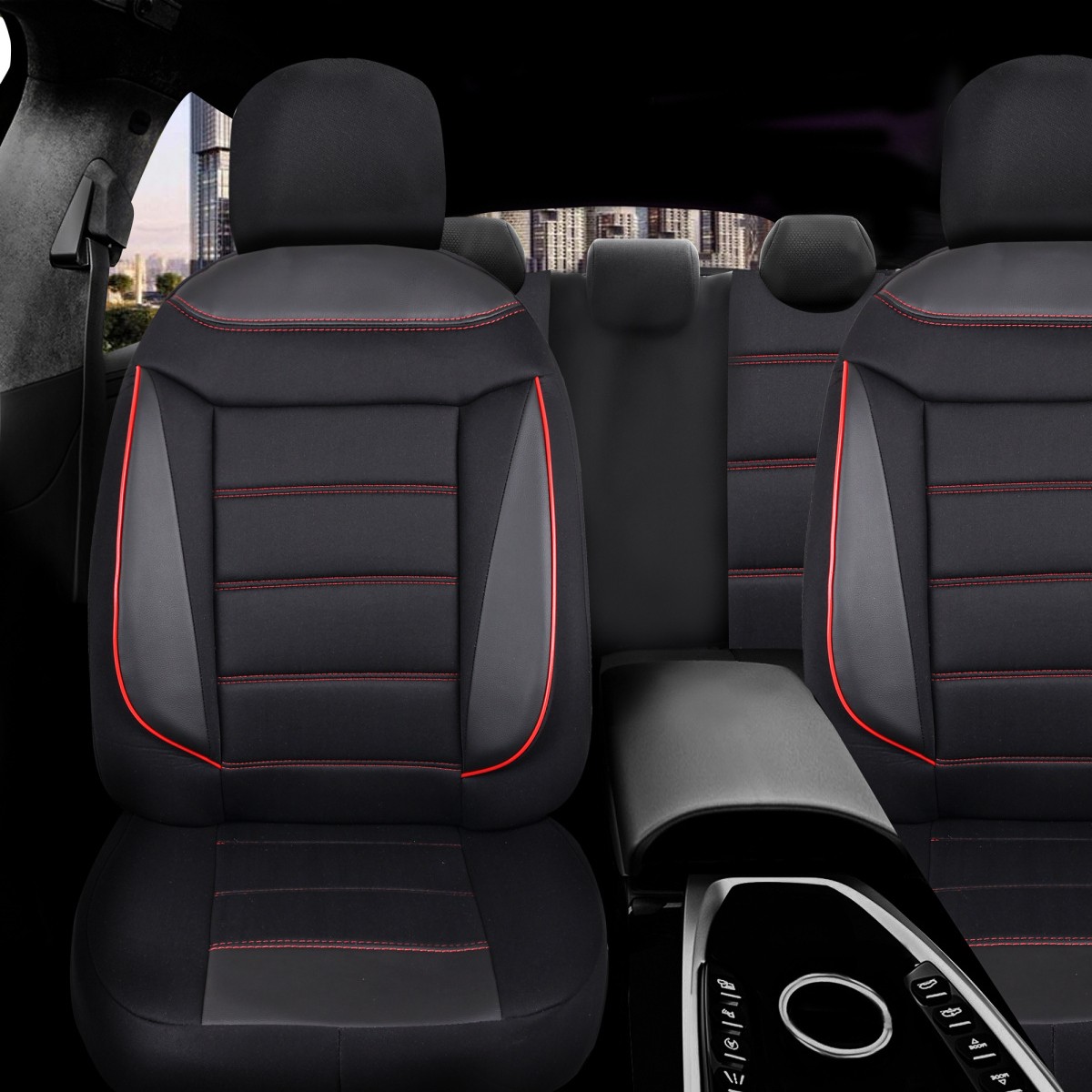 110000978212894.jpg Z&C MAXTECH Her Araca Uyumlu Tam Takım Flex K Model Oto Koltuk Kılıfı Seti - Görsel 1