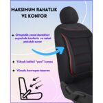 Z&C MAXTECH Her Araca Uyumlu Tam Takım Flex K Model Oto Koltuk Kılıfı Seti - Görsel 2