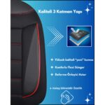 Z&C MAXTECH Her Araca Uyumlu Tam Takım Flex K Model Oto Koltuk Kılıfı Seti - Görsel 3