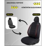 Z&C MAXTECH Her Araca Uyumlu Tam Takım Cover K Model Oto Koltuk Kılıfı Seti - Görsel 4