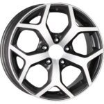 15 Inç 5X108 Ford St Connect Uyumlu Gun Metal Elmas Kesim Jant Modeli Ford ( 4 Adet)