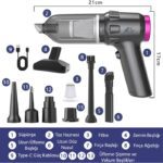 ALLY 14000pa Güçlü Portatif 2 Kademeli Tasinabilir Vakumlu Kablosuz Üflemeli Mini Araç Süpürgesi SW-103 - Görsel 4