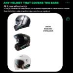 Motosiklet Kask Kulaklık C60 2x ,100METRE 2 Cihaz Bağlanabilme Özellikli Interkom LED Işıklı - Görsel 3