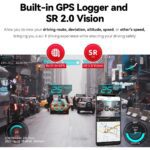 Z50 Dikiz Aynası Araba Kamerası, 4K Ön, 1080P Arka, Gece Görüşü, G-Sensörü, Wifi, Gps - Görsel 5