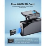 E1 Lite 1080P Mini Dash Cam, Gps, Sesli Kontrol, 24 Saat Park Izleme, Gece Görüşü - Görsel 2