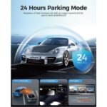 E1 Lite 1080P Mini Dash Cam, Gps, Sesli Kontrol, 24 Saat Park Izleme, Gece Görüşü - Görsel 3