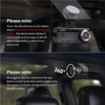 D8 4K Dash Kamera, Ön & Arka, Sesli Komut, Gps, Gece Görüşü, Wifi, Döngü Kaydı - Görsel 3