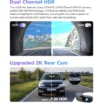A229 Pro 4K Hdr Dash Cam, Dual Starvıs 2 Sensörler, 5ghz Wi-Fi, Gps, 24 Saat Park Izleme - Görsel 4