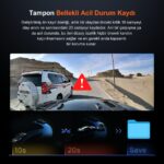 70MAI Dash Cam Omni X800-2 Ultra Hd 4K Çözünürlük Araç Kamerası , 360° Dönebilen 4K Araç Kamerası,çift 4K Ön ve Arka Kamera RC14 ve 128 GB Sd Kart,süper Algılama Adas,aı Hareket Algılama 2.0 Siyah - Görsel 6