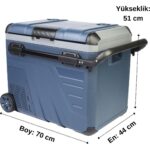 Desdy 45 Litre Tekerlekli Kompresörlü Oto Buzdolabı - Görsel 2