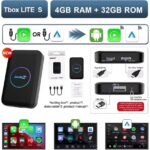 Tbox Lite S Kablosuz Carplay 4gb Ram 32GB Rom Android Youtube Netflix Video Oynatma Mini HDMI Girişi - Görsel 3