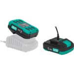 Vonroc Vpower 20V Akü - 20V Li-Lon -2.0 Ah  -Çift ​​yönlü Usb-C Bağlantısıyla - Görsel 3