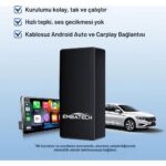 Embatech Araç Içi 2in1 Android ve Apple Cihazlar Için Kablosuz Android Auto ve Carplay Adaptörü (EMT-006) - Görsel 3