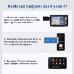 Embatech Araç Içi 2in1 Android ve Apple Cihazlar Için Kablosuz Android Auto ve Carplay Adaptörü (EMT-006) - Görsel 4