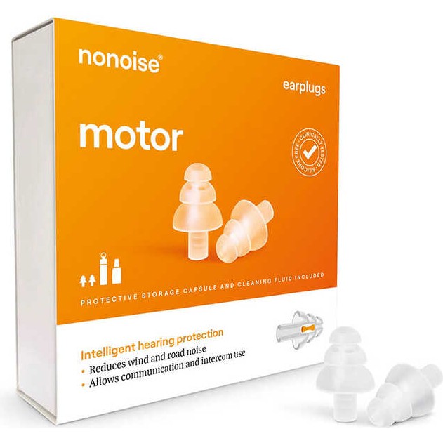 110001018074216.jpg Nonoıse Motosiklet Kulak Tıkacı Şeffaf - Görsel 1