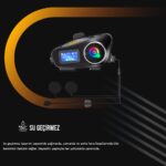 Always Teknoloji 2 Adet Q58-MAX Radyolu Telsiz Özellikli 2 Kişi Bağlantılı Bluetooth Kask Kulaklık Ekranlı Fenerli Müzik ve Intercom - Görsel 4