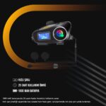 Always Teknoloji 2 Adet Q58-MAX Radyolu Telsiz Özellikli 2 Kişi Bağlantılı Bluetooth Kask Kulaklık Ekranlı Fenerli Müzik ve Intercom - Görsel 5