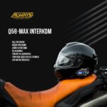 Always Teknoloji 2 Adet Q58-MAX Radyolu Telsiz Özellikli 2 Kişi Bağlantılı Bluetooth Kask Kulaklık Ekranlı Fenerli Müzik ve Intercom - Görsel 6