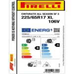 Pirelli 225/65R17 106V Xl Cinturato All Season Sf3 Oto 4 Mevsim Lastiği (Üretim Yılı: 2025) - Görsel 2