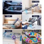 Ezere 16000PA Güçlü Portatif Tasinabilir Vakumlu Kablosuz Üflemeli Mini Araç Süpürgesi - Görsel 3