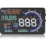HUD A8 5.5 İnç Head Up Display OBD Araç Bilgisi Cam Yansıtma Cihazı