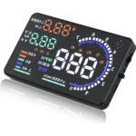 HUD A8 5.5 İnç Head Up Display OBD Araç Bilgisi Cam Yansıtma Cihazı - Görsel 2