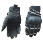 Venom Venom 9010 Softshell Korumalı Motosiklet Eldiveni Siyah
