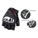 Kuzey Motor Scoyco MC44D Siyah Parmaksız Korumalı Eldiven - Görsel 3