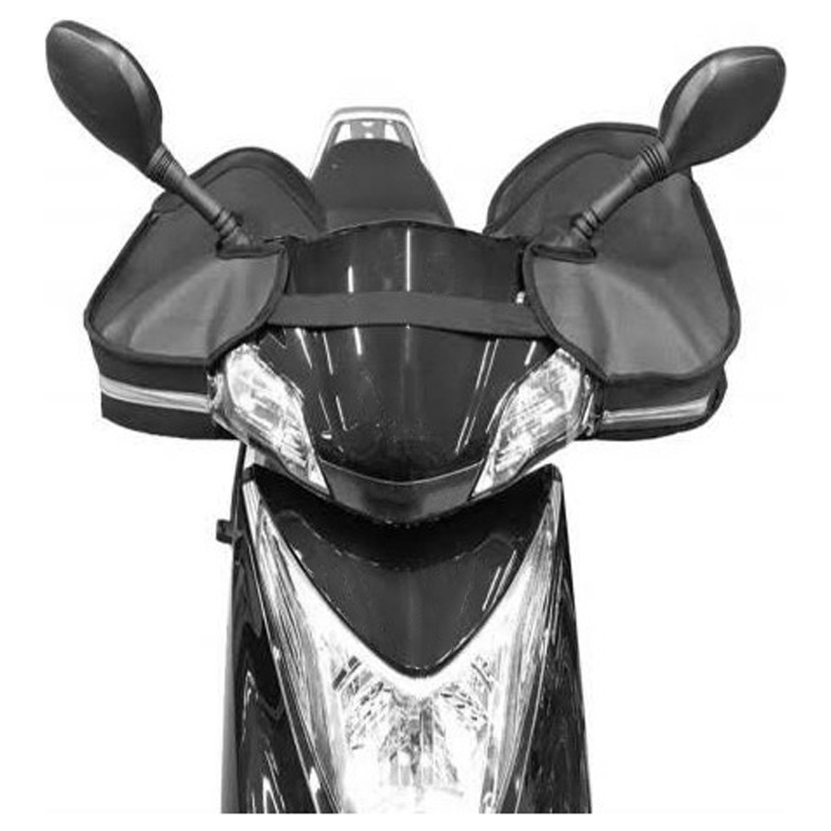 110000311779979.jpg Microcase Su Geçirmez Motosiklet Rüzgar Koruyucu Elcik Reflektörlü El Koruyucu Kılıf - AL3227 - Görsel 1