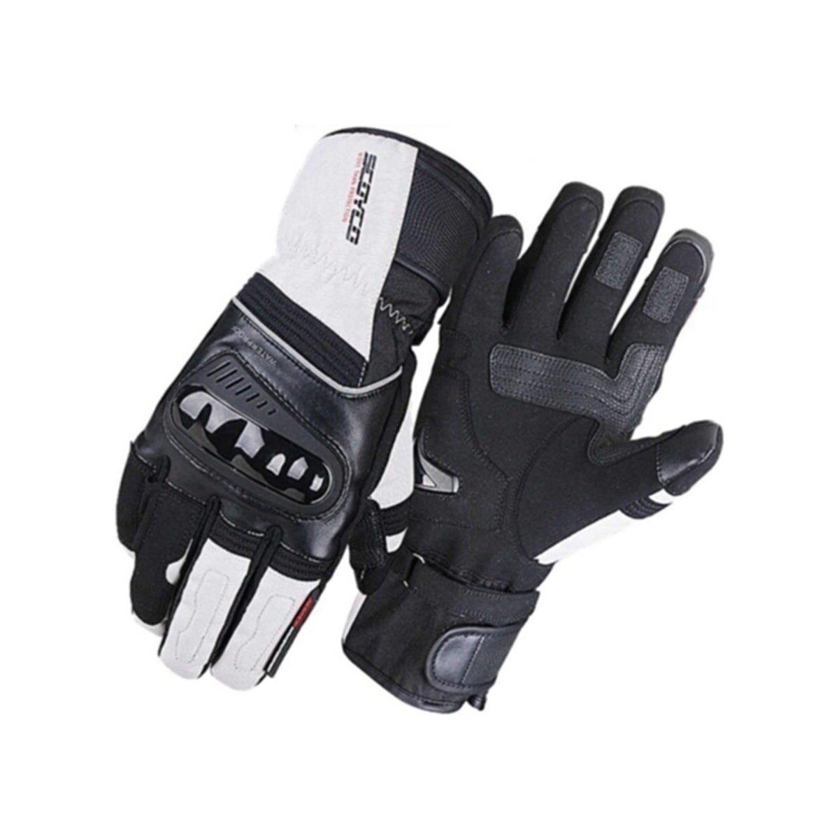 110000316273942.jpg Scoyco MC82 Beyaz Motosiklet Eldiven - Görsel 1