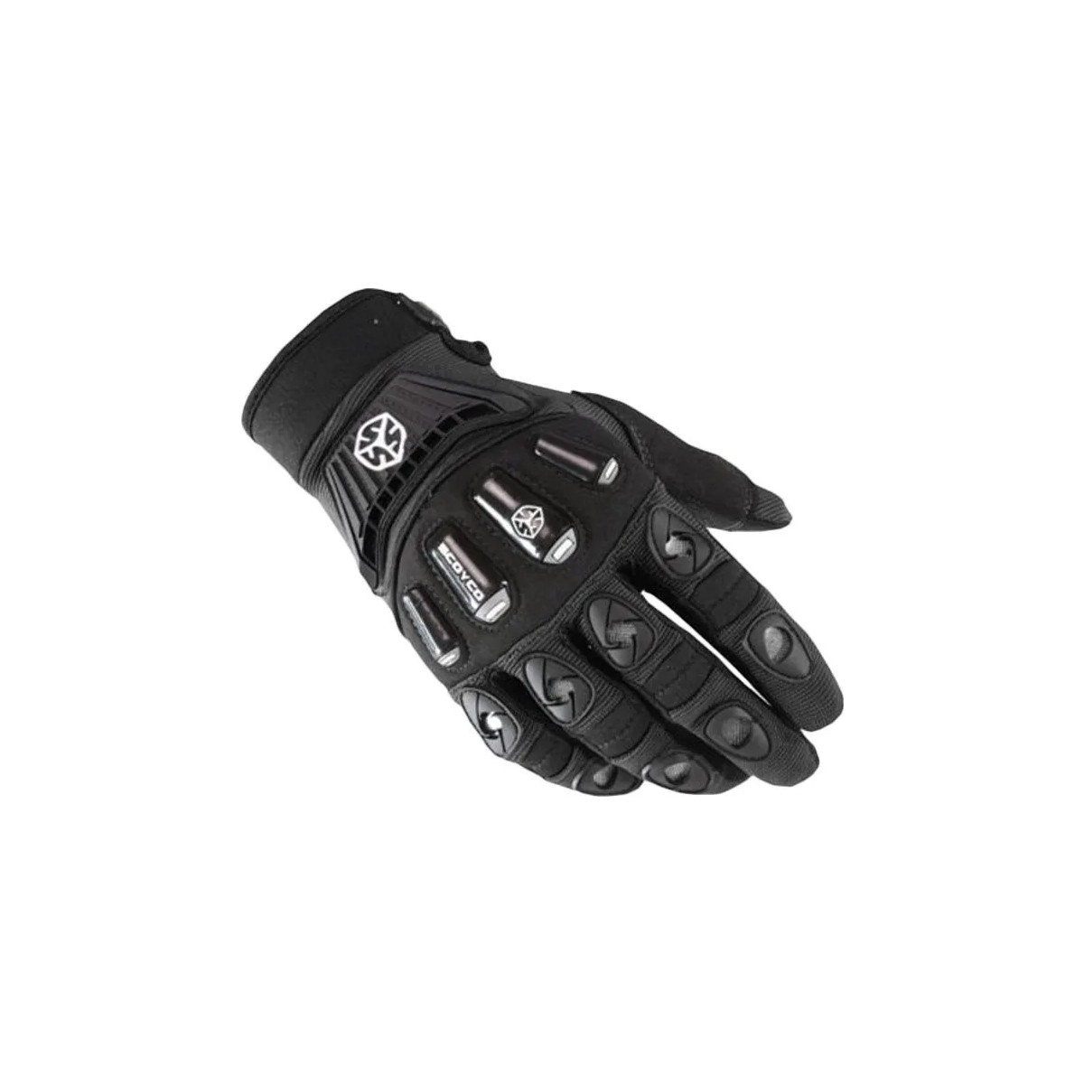 110000592077999.jpg Ebakbak Motosiklet Eldiveni Reflektörlü Esnek Kumaş Karbon Full Koruma Telefon Dokunmatikli Motor Eldiven - Görsel 1