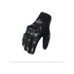 Schulzz Unisex Siyah Profesyonal Korumalı Motosiklet Eldiveni Dokunmatikli Motorsiklet