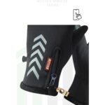 Motiva Softshell Unisex Bisiklet, Motosiklet Eldiven Suya Dayanıklı Dokunmatik Kışlık Rüzgar Geçirmez Kaymaz - Görsel 4