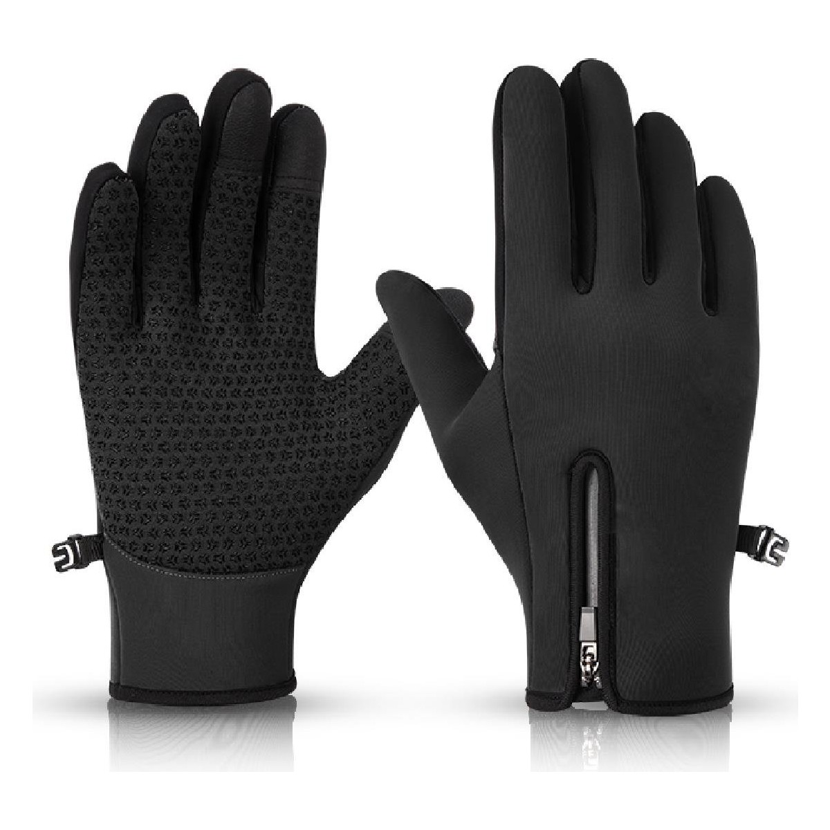 110000780641723.jpg Külah Kaymaz Dokunmatik Fermuarlı Eldiveni Doğa Yürüyüşü Eldiveni - Görsel 1