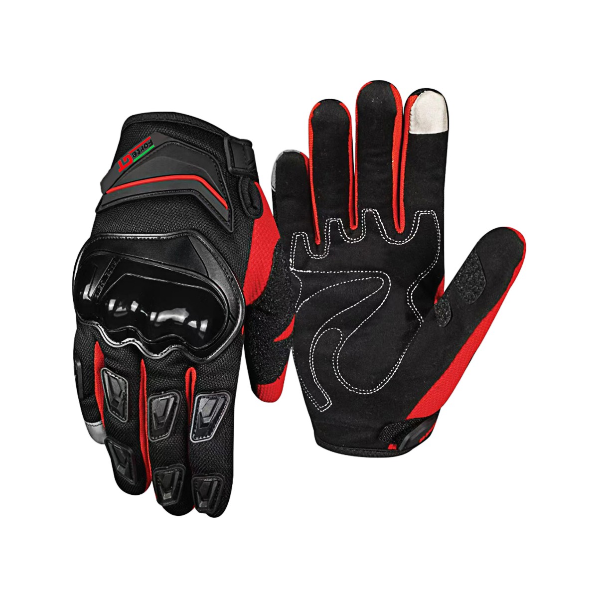 110000787246055.jpg ForteGT Eldiven RS1903 Siyah Kırmızı - Görsel 1