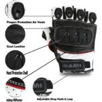 Kamfan Hfg-01 Yarım Parmak Motosiklet Eldivenleri - Görsel 3