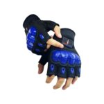 Single Sword Yarım Parmak Destekli Motorcu&Bisiklet Eldiveni