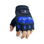 Single Sword Yarım Parmak Destekli Motorcu&Bisiklet Eldiveni - Görsel 3