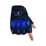 Single Sword Yarım Parmak Destekli Motorcu&Bisiklet Eldiveni - Görsel 4