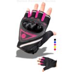 Motiva Pembe Kısa Yarım Parmak Kadın Motosiklet Eldiveni MW120P