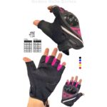 Motiva Pembe Kısa Yarım Parmak Kadın Motosiklet Eldiveni MW120P - Görsel 3