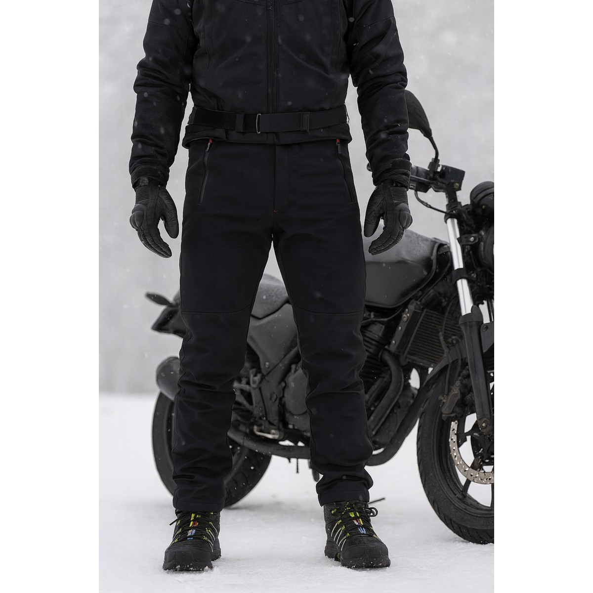 110001205437199.jpg DRC Outdoor Kışlık Softshell Motorcu Pantolonu Su ve Rüzgar Geçirmez Outdoor - Görsel 1