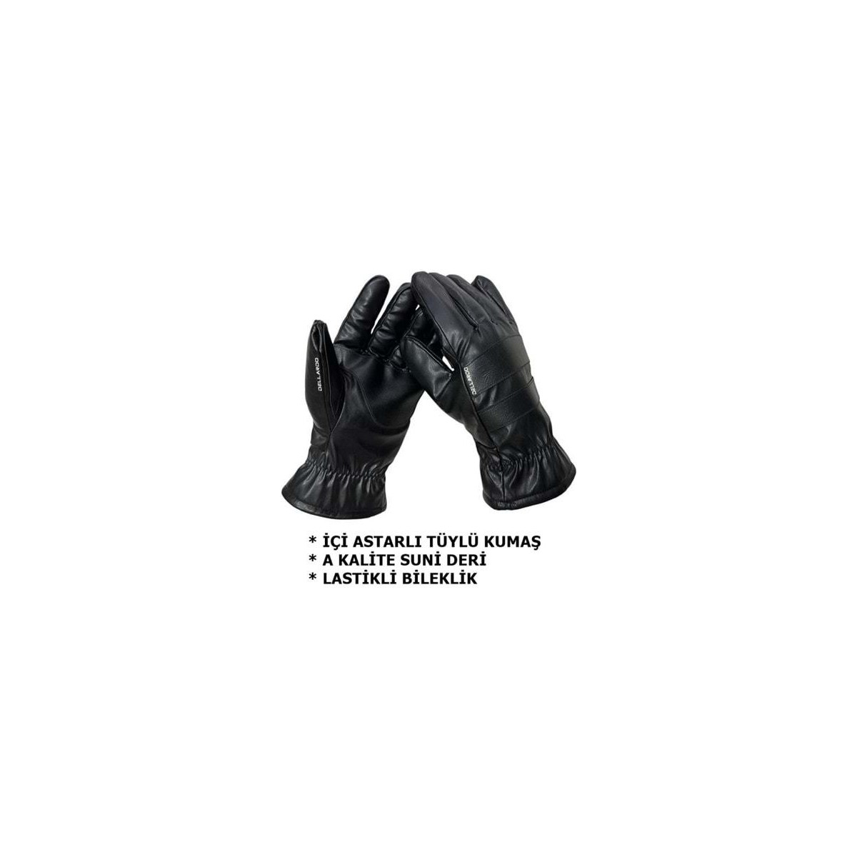 110001246551890.jpg Sevgent Deri Eldiven Kışlık Polarlı Oem - Görsel 1