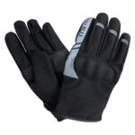 Motokit Crayzbull Eagle Gri Su ve Rüzgar Geçirmez Kışlık Kadın Motosiklet Eldiveni - Görsel 5