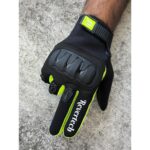 Motokit Revertech Aura Siyah / Neon - Dokunmatik Ekran Uyumlu Motosiklet Eldiveni (Erkek) - Görsel 3