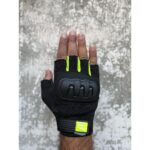 Motokit Revertech Aura Siyah - Neon / Yarım Parmak - Kaymaz Avuç Içi Özellikli Motosiklet Eldiveni (Erkek) - Görsel 2