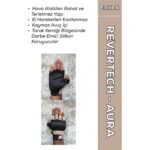 Motokit Revertech Aura Krem / Yarım Parmak - Kaymaz Avuç Içi Özellikli Motosiklet Eldiveni (Erkek)