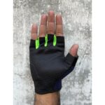 Motokit Revertech Aura Lacivert - Neon / Yarım Parmak - Kaymaz Avuç Içi Motosiklet Eldiveni (Erkek) - Görsel 3