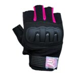 Motokit Revertech Aura Pembe / Yarım Parmak - Kaymaz Avuç Içi Motosiklet Eldiveni (Kadın) - Görsel 2