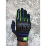 Motokit Revertech Aura Lacivert / Neon - Dokunmatik Ekran Uyumlu Motosiklet Eldiveni (Erkek) - Görsel 4